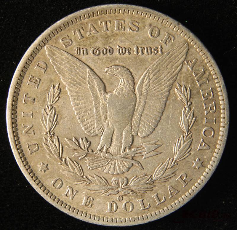 lot 45 image: 1885 O US MORGAN SILVER DOLLAR BU AU
