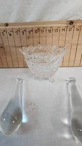 Steak Knife Set, Cookie Jar, Crystal Candy Bowls