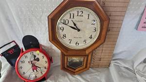 Sterling and Noble Chime Wall Clock, Mickey Mouse Watch Clock