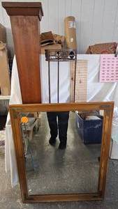 Mirror, Plant Stand, Pillar