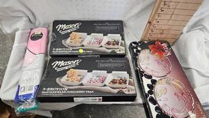 Threee-3 Section Condiment Platters