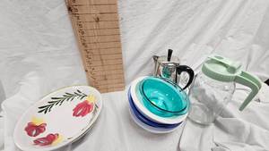 Farberware Perculater, Pitcher, Bowls