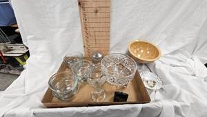 Anchor Hocking 6 oz glass bowls, Texas Ware and others, Crystal Style Candy Dishes