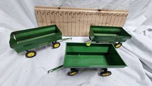 Lot of 3 John Deere Flare Wagons
