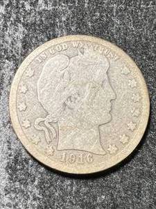 1916-D US BARBER QUARTER