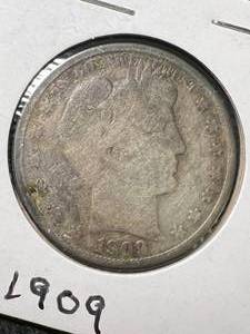 1909-O US BARBER HALF DOLLAR