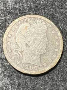 1906 US BARBER QUARTER