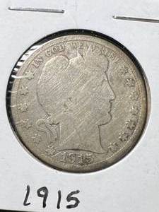 1915-D US BARBER HALF DOLLAR