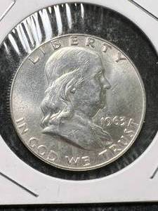1963-D US FRANKLIN HALF DOLLAR BU
