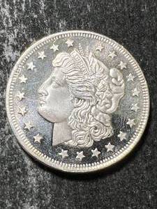 1 TROY OZ .999 FINE SILVER MORGAN DOLLAR DESIGNED ROUND