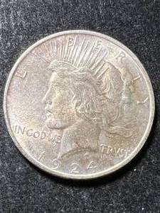 1924 US PEACE SILVER DOLLAR