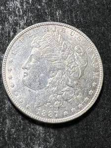 1887 US MORGAN SILVER DOLLAR