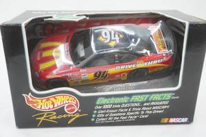 NASCAR diecast Hot Wheels Racing #94 Bill Elliott. Electronic Fast Facts Edition (includes a trivia game)