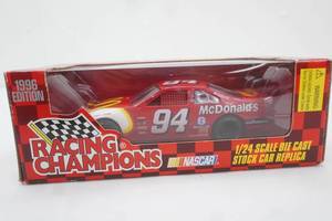 NASCAR Racing Champions 124 Scale Diecast Stock car Replica. #94 Bill Elliott.  1996 Edition