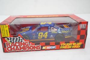 NASCAR Racing Champions 124 Scale Diecast Stock car Replica. #94 Mac Tonight Car, Driven by Bill Elliott. 1997 Edition