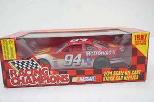 NASCAR Racing Champions 124 Scale Diecast Stock car Replica. #94 Bill Elliott.  1997 Preview Edition