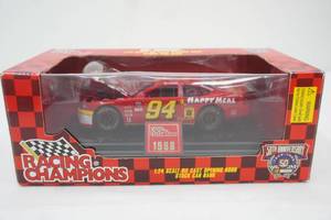 NASCAR Racing Champions 124 Scale Diecast Stock Car Replica COIN BANK. #94 Bill Elliott. 50th Anniversary. 1998