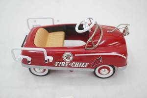 TEXACO Fire Chief diecast Pedal Car Coin Bank. 1996 Limited Numbered Edition (First Edition 1 of 15,000) 1948 BMC Fire Truck stock #48 EMC FE 01