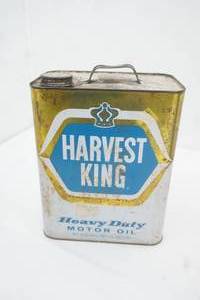 Vintage Harvest King Heavy Duty Motor Oil 2 Gallon Can