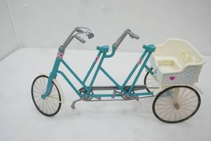 Vintage Mattel Barbie Heart Family Bicycle Built for 4