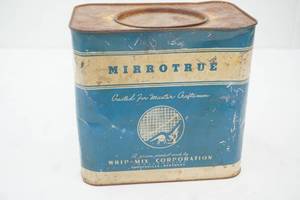Vintage Mirro True impression plaster tin. Whip-Mix Corporation