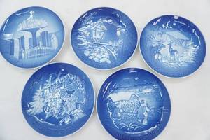 Vintage Copenhagen Porcelain Bing & Grondahl Collectors Pates