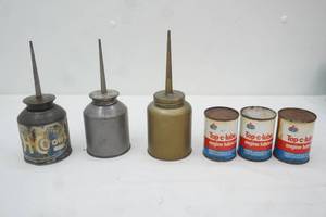Vintage Metal Oil Cans