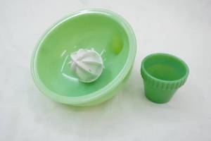 Vintage green jadeite glass juicer. 1930s1940s