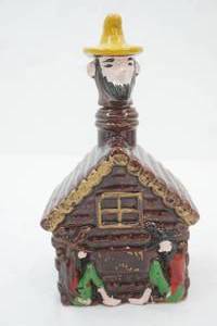 Vintage Dixie Hillbilly Log Cabin Decanter