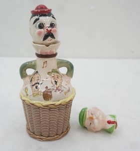 Vintage Tilso Japan #52972 ceramic decanter 1940s1960s