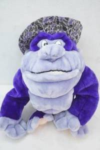 Vintage purple gorilla plush toy 14 tall