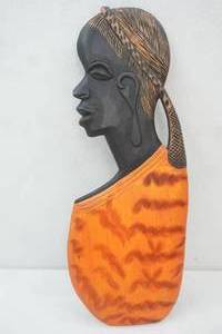 24 hand-carved African wall sculpture