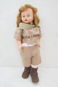 Vintage Collectible Doll. Hard Plastic, Ranger Outfit 25