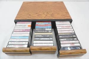 Vintage Cassette Tapes and Case. Moody Blues, The Beatles, The Monkeys, Janet Jackson and more