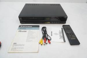 Mitsubishi Video Cassette Recorder HS-U20. with remote, manual, power cord, av cord