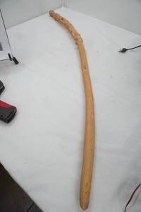 Carved walking stick