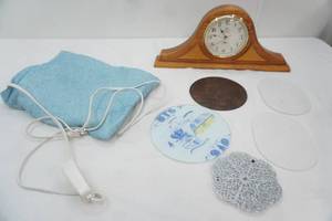 Ducks Unlimited Mantle Clock, Glass & Metal Trivets, Heating Pad