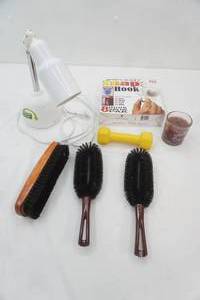 Desk Lamp, Cleaning Brushes, Weight, Candle, Pop Hook