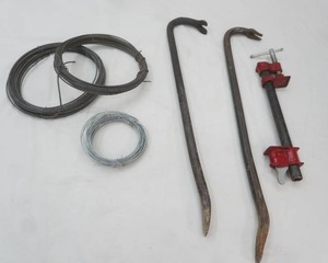 Pry Bars, Braided Cable, Wire, pipe clamp