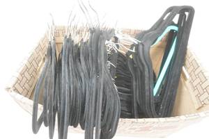 Box of Black Velvet Hangers