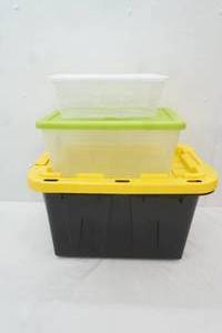 3 Storage Totes wLids