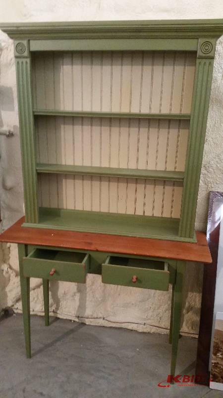 lot 55 image: Distressed Rustic Hutch