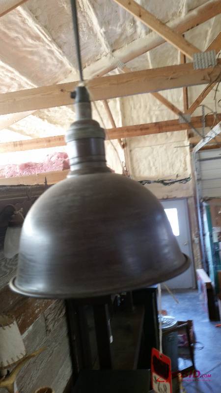 lot 136 image: Distressed Hanging Celing Light