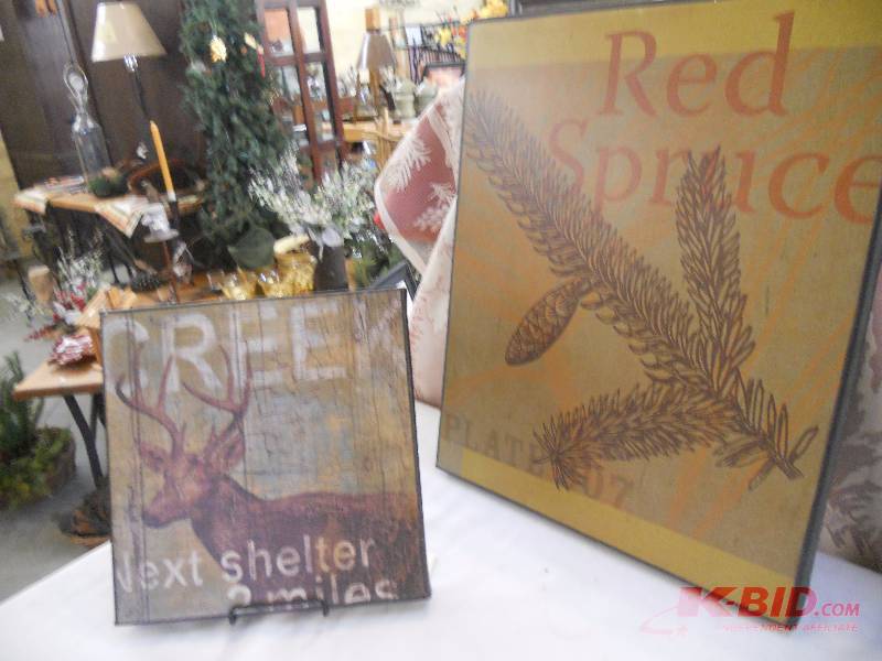lot 71 image: Canvas Hand Painted Wall Art