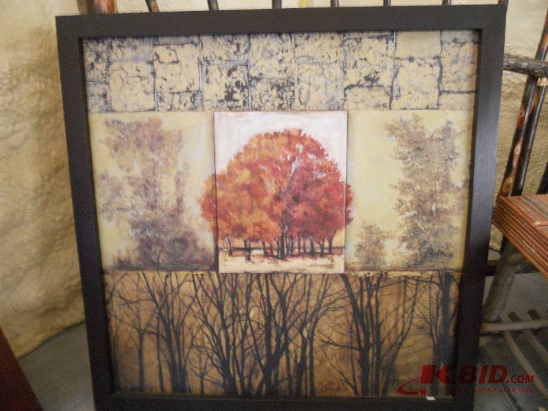 lot 143 image: Handpainted Canvas Wall Art