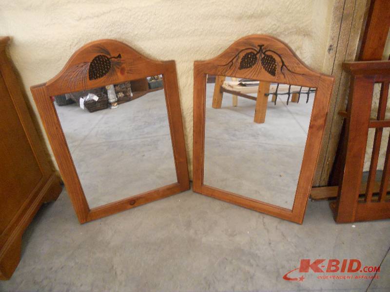 lot 160 image: Pine Cone Mirrors