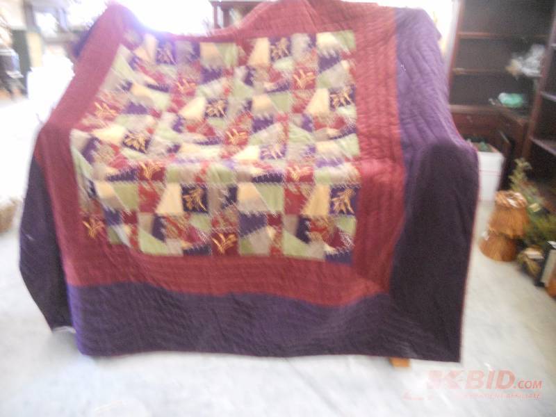 lot 238 image: Velvet Bedspread