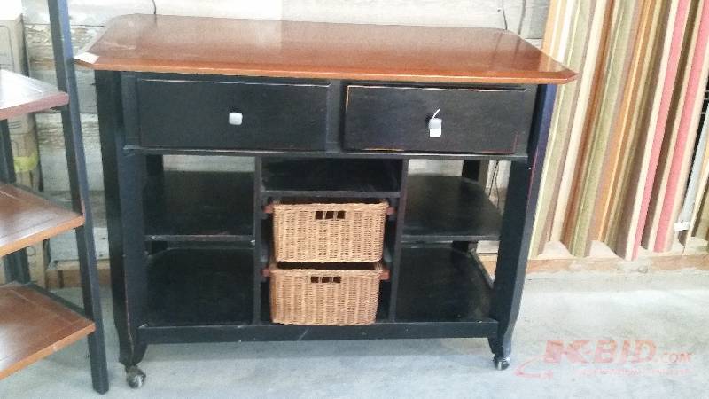 lot 227 image: Cherry Wood Distressed Buffet