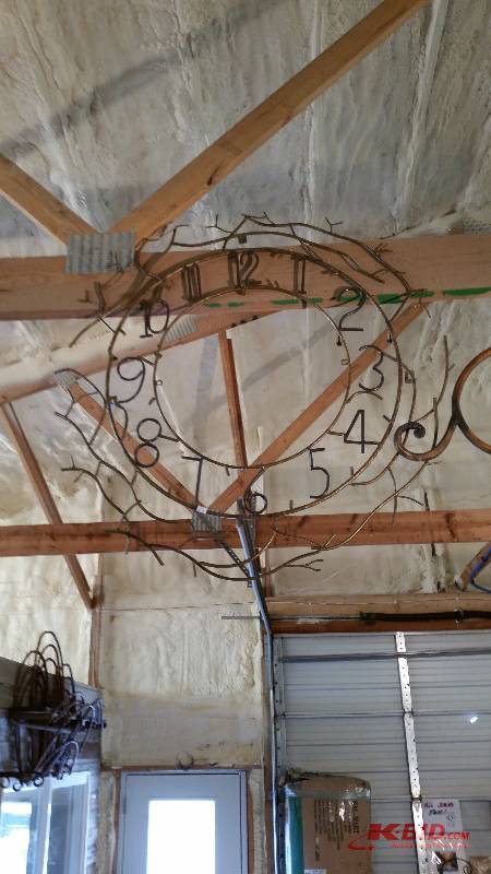 lot 183 image: Metal Crafted Wall Clock