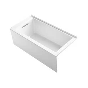 $1041 Underscore 60 in Left Drain Bathtub White